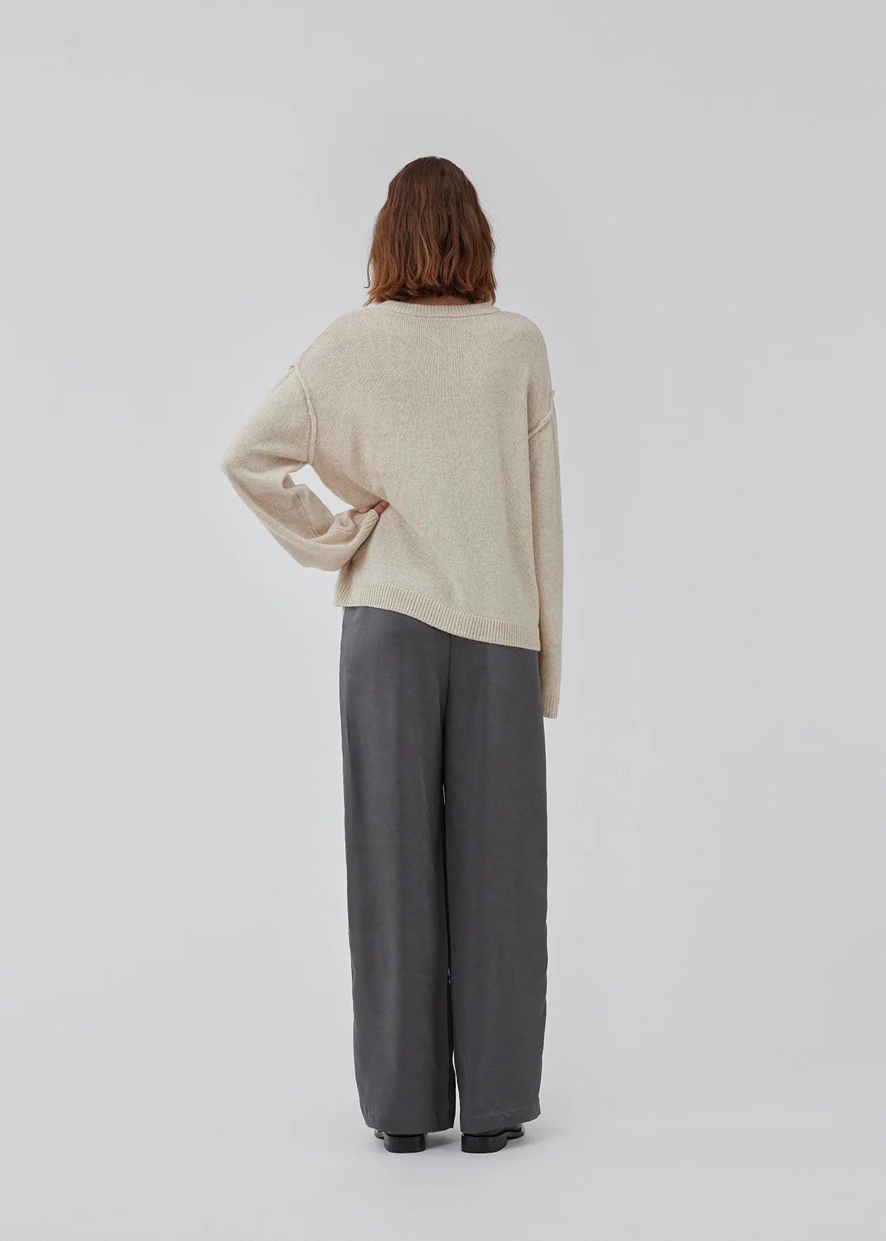 Modström Howie O-Neck - Beige Melange