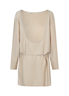 Josefine Short Dress - Pale Gold