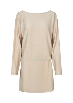 Josefine Short Dress - Pale Gold