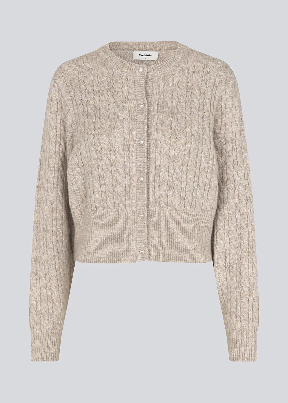 Pammie Cardigan - Beige Speckle Melange
