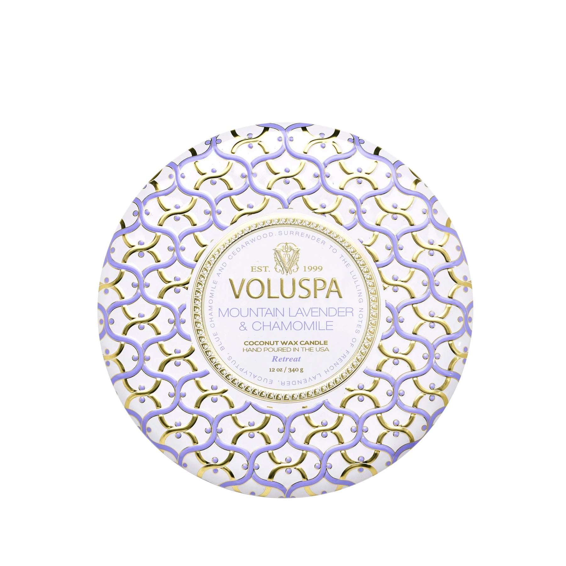 3 Wick Tin Candle - Mountain Lavender & Chamomile