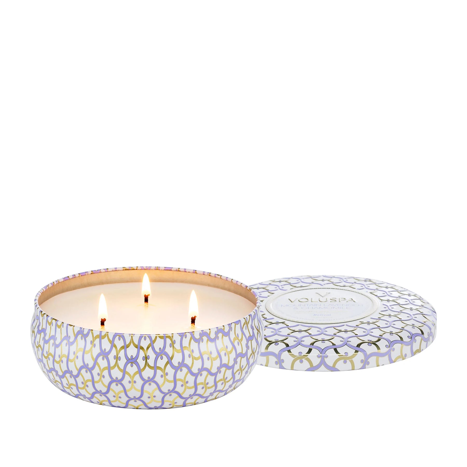 3 Wick Tin Candle - Mountain Lavender & Chamomile