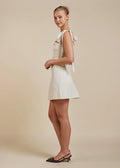 Ella Fitted Mini Dress - Ivory