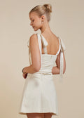 Ella Fitted Mini Dress - Ivory