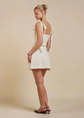 Ella Fitted Mini Dress - Ivory