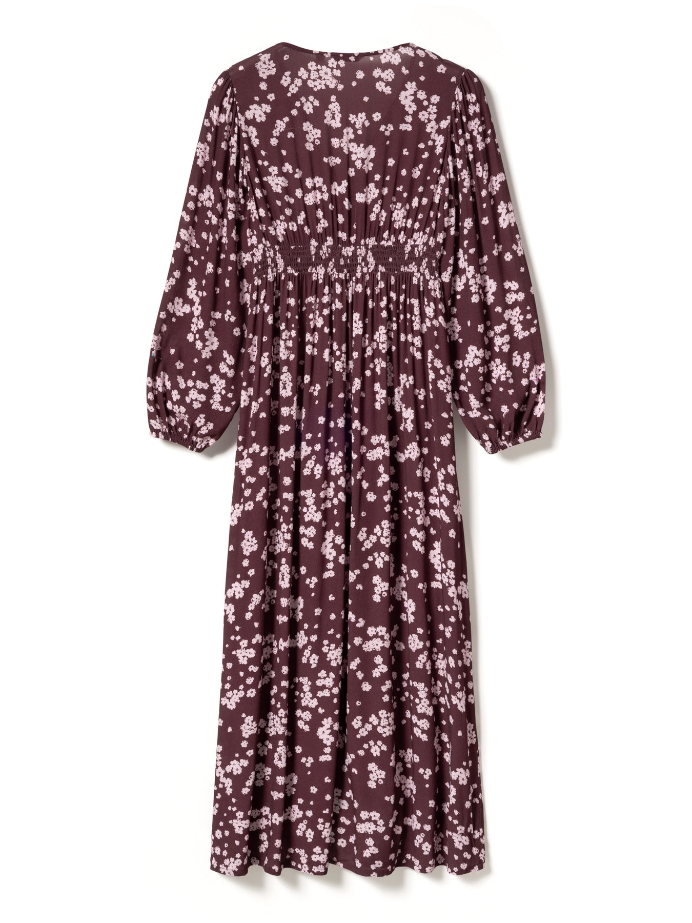 N-Lilith Maxiklänning - Deja Burgundy Print