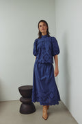 N-Marisol Kjol - Dusty Blue