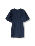 N-Michaela Klänning - Dark Blue Wash