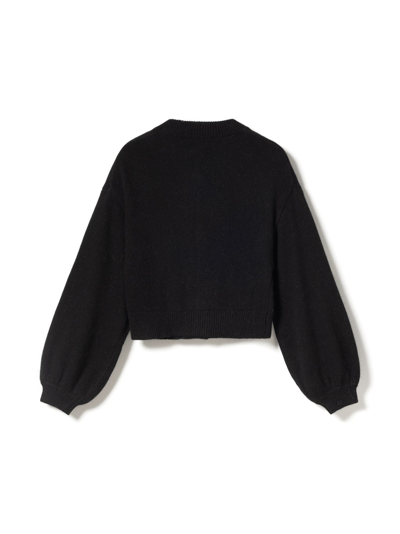 N-Miley Stickad Kofta - Svart