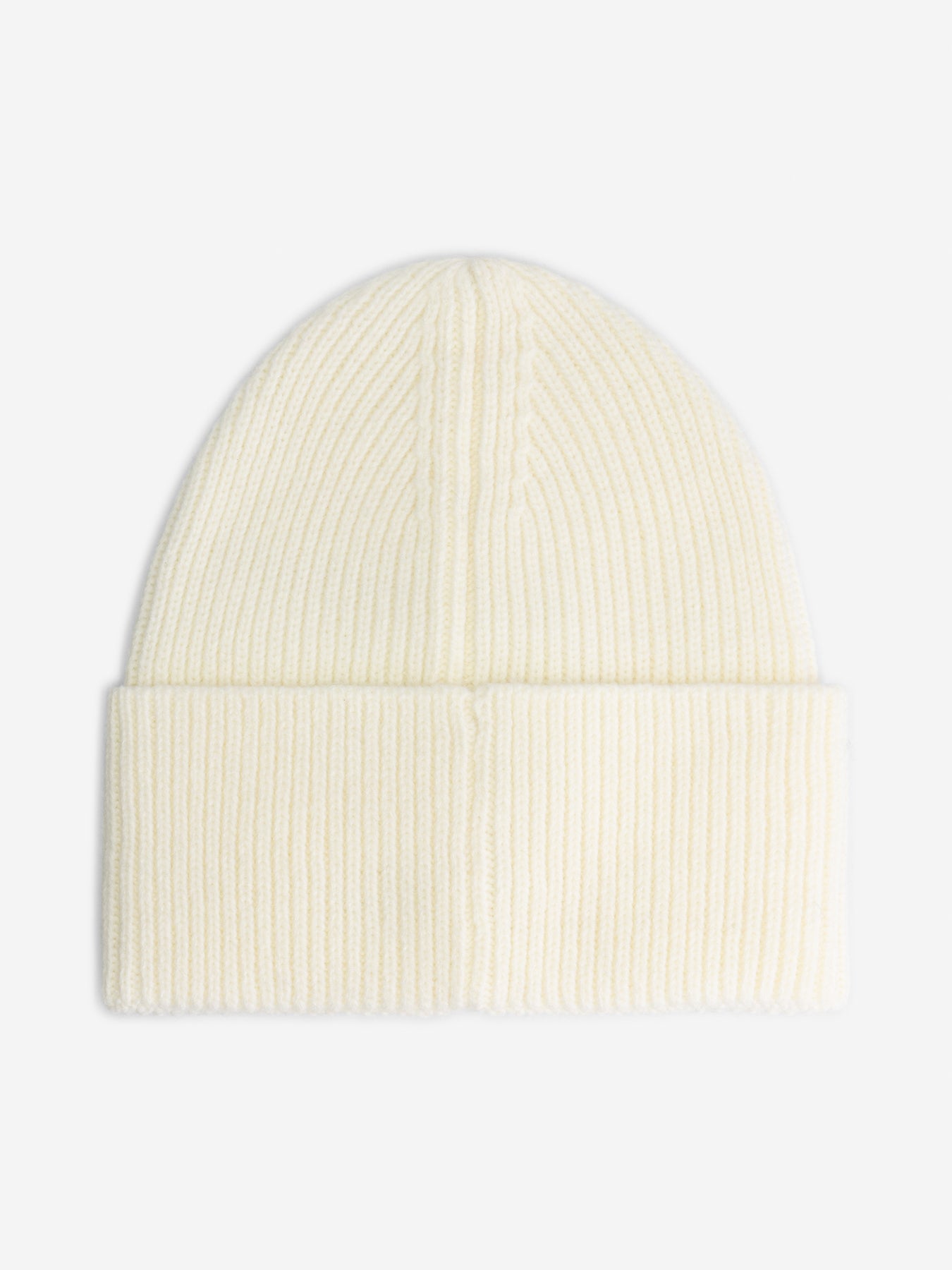 Round Patch Beanie - Star White