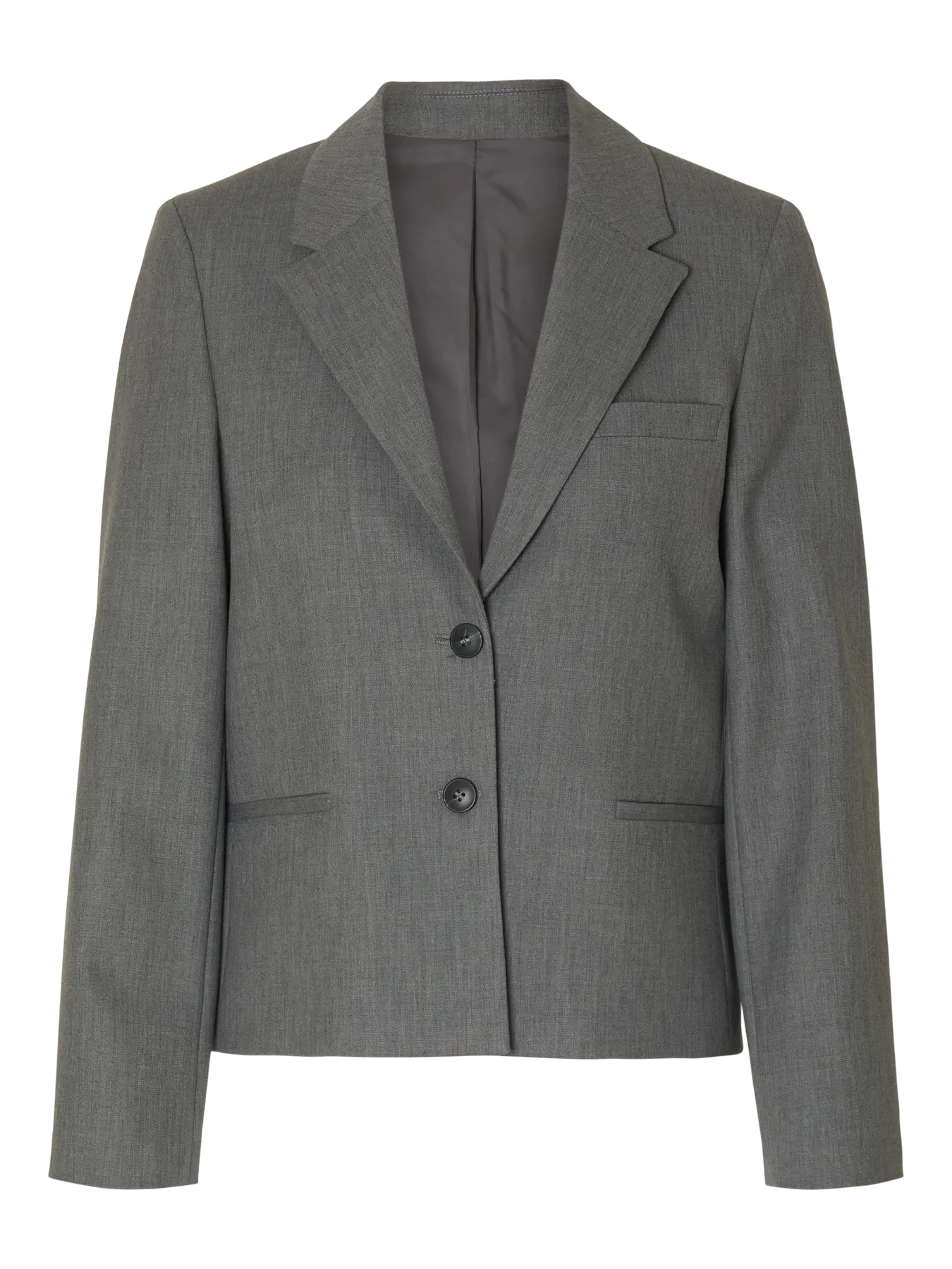 Rita Lano Blazer - Medium Grey Melange