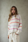 Kalita Knit - Oyster Berry Stripe