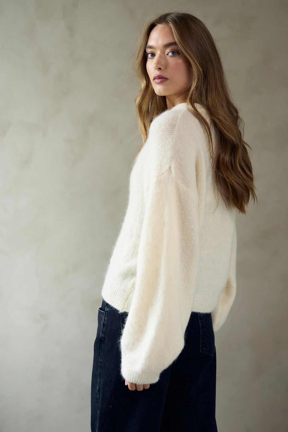 Kae Knit Cardigan - Oyster