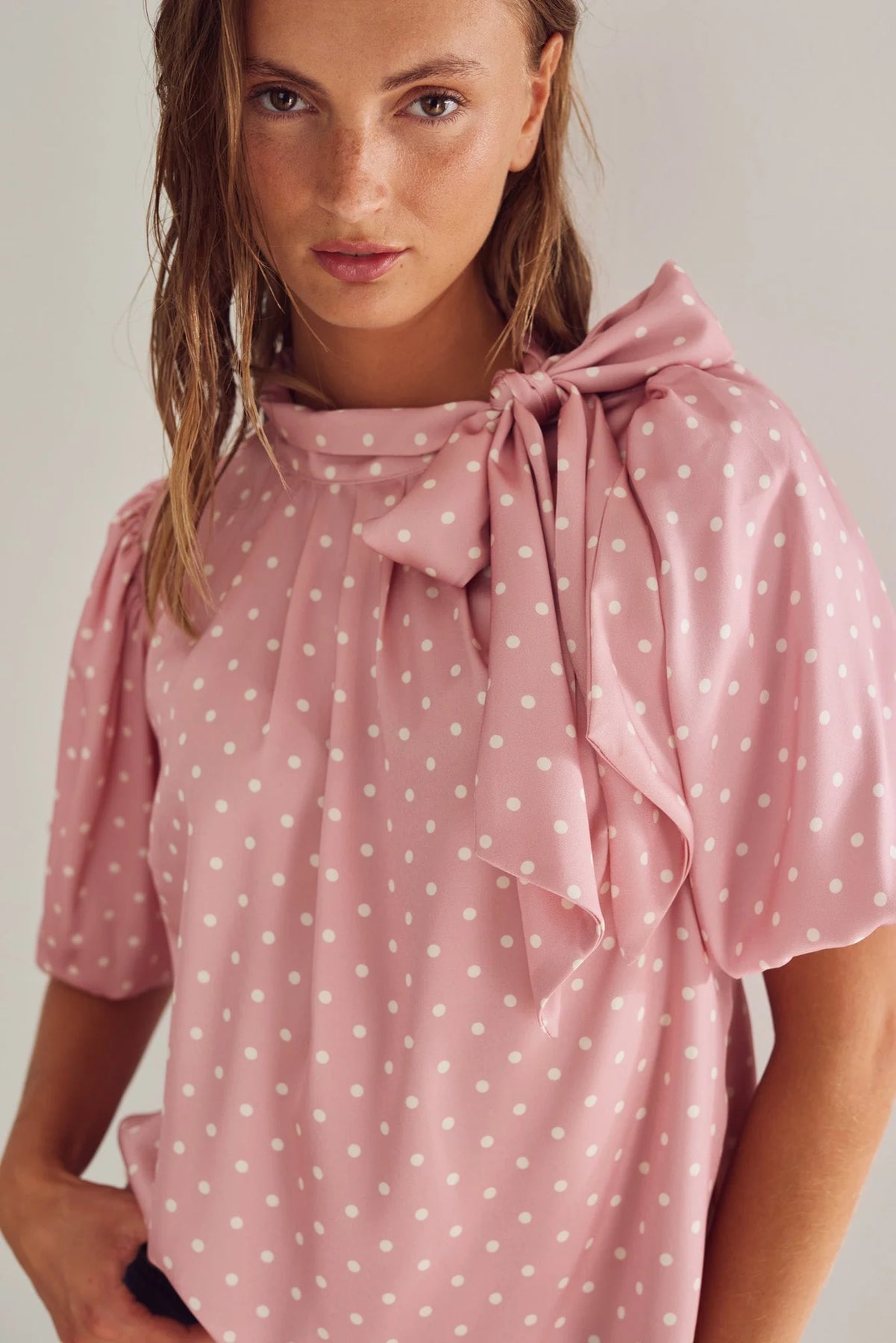 Noella Kesha Blouse - Carmine Blush Print