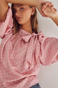 Noella Kesha Blouse - Carmine Blush Print