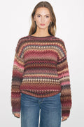 Gio Knit Sweater - Rust Mix