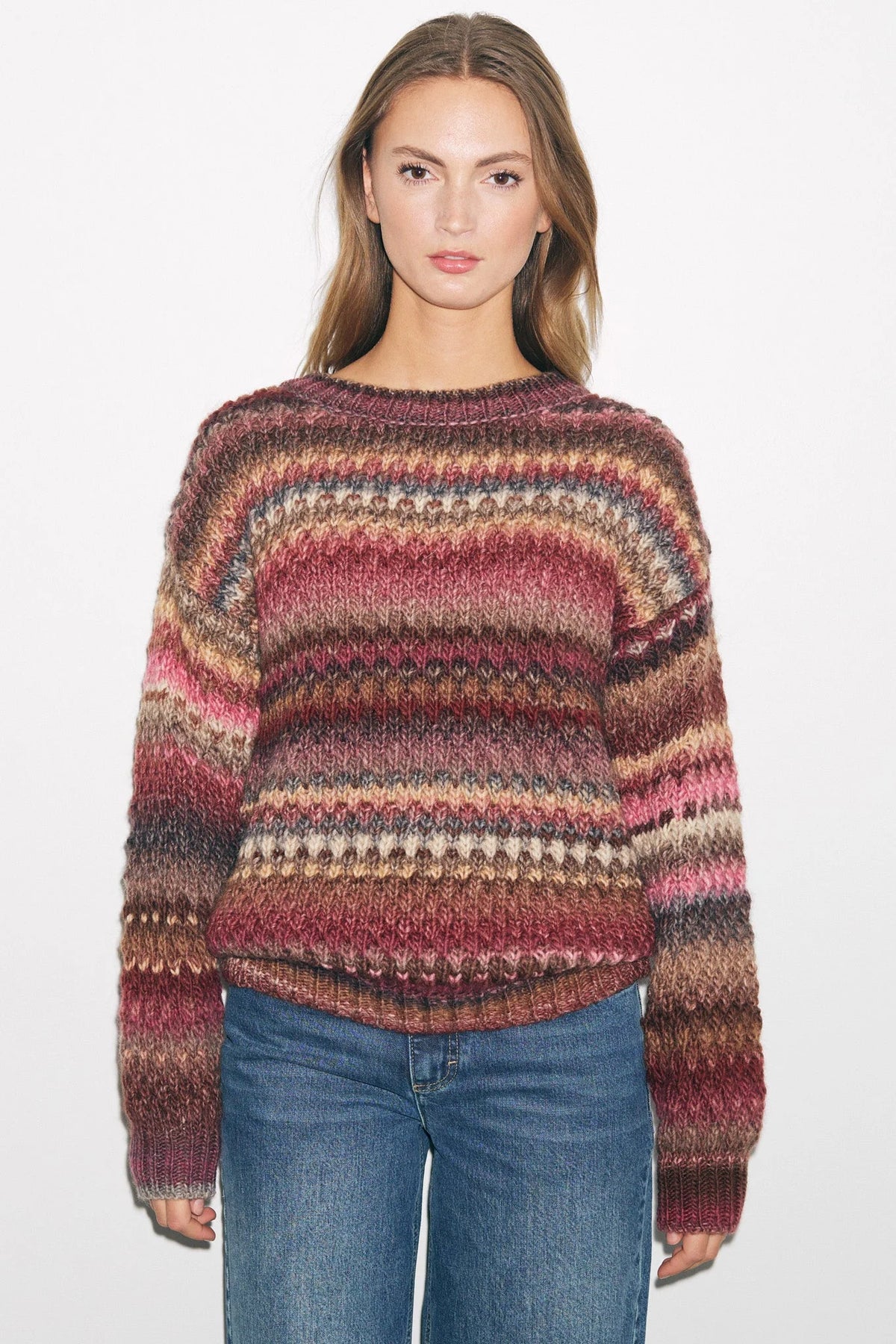 Gio Knit Sweater - Rust Mix