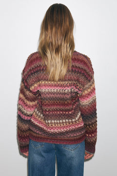 Gio Knit Sweater - Rust Mix