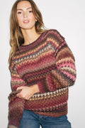 Gio Knit Sweater - Rust Mix
