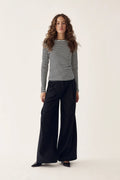 Luana Topp - Ivory Black Stripe