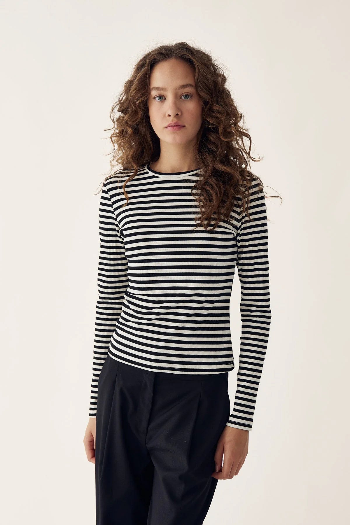 Luana Topp - Ivory Black Stripe