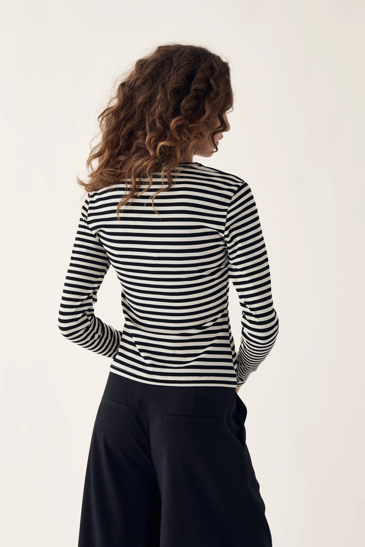 Luana Topp - Ivory Black Stripe