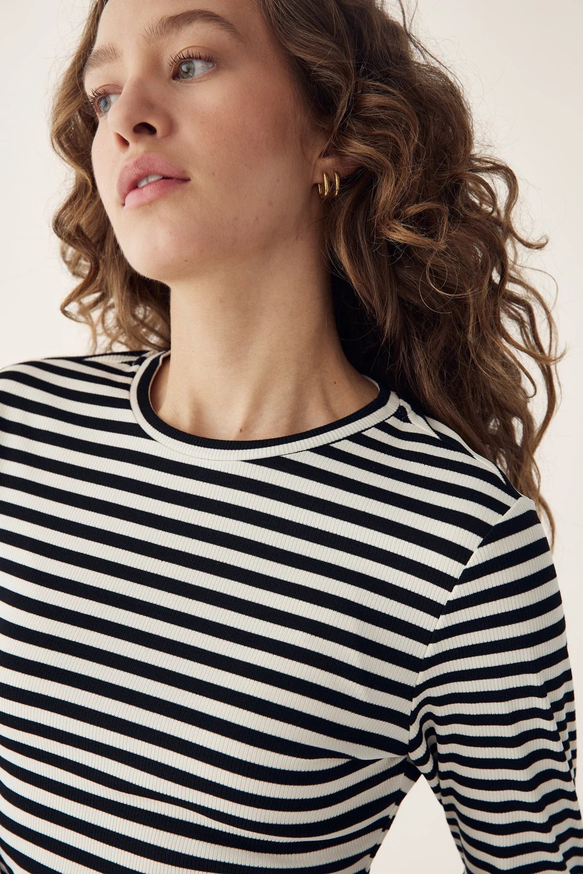 Luana Topp - Ivory Black Stripe