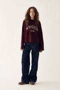 Amour Club Knit - Wine Beige
