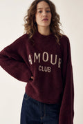 Amour Club Knit - Wine Beige