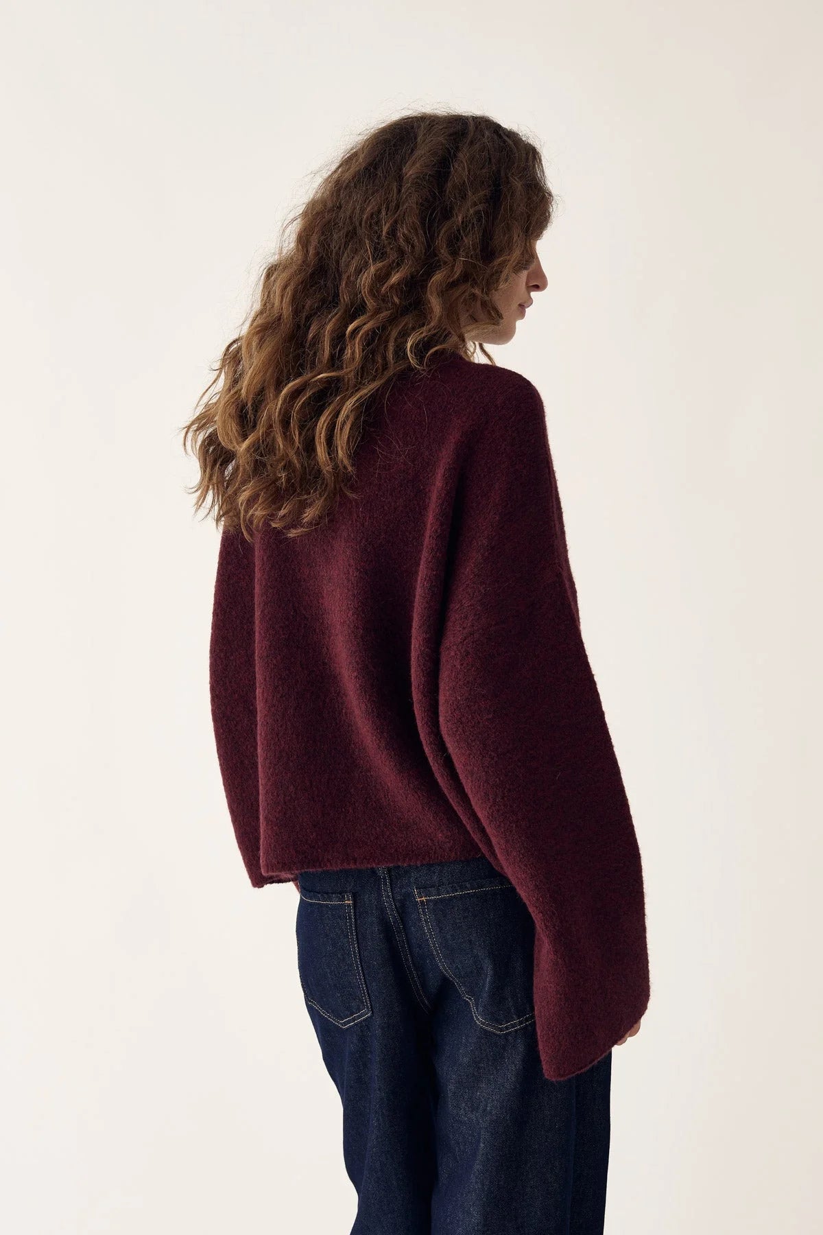 Amour Club Knit - Wine Beige