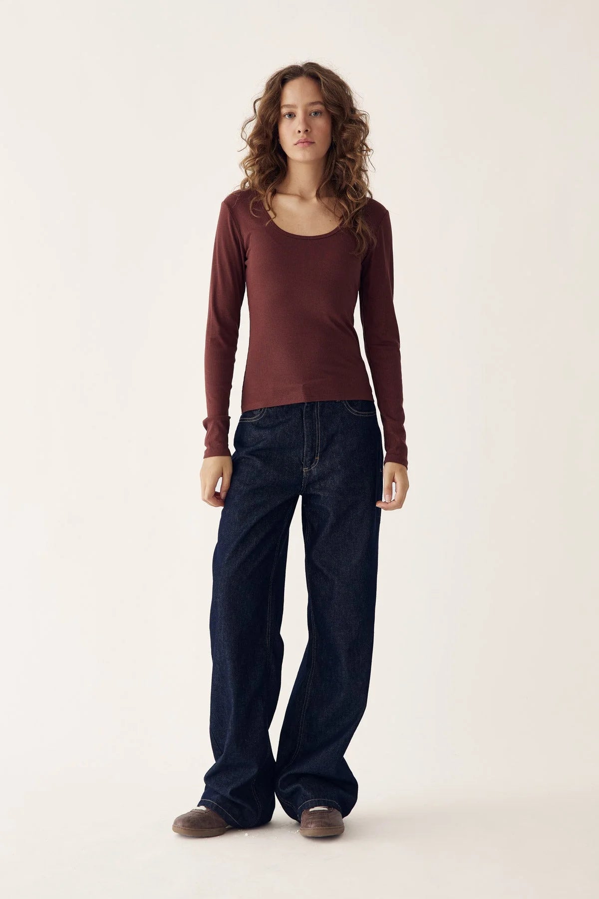 Leyton Top - Dusty Mahogany