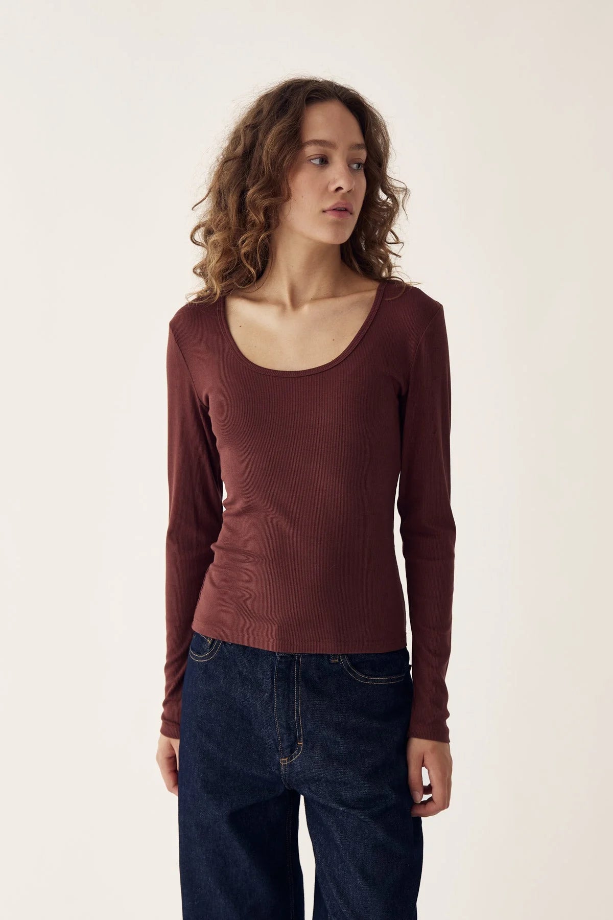 Leyton Top - Dusty Mahogany