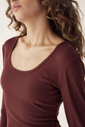 Leyton Top - Dusty Mahogany