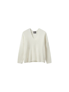 Thora V-Neck Knit - Ecru