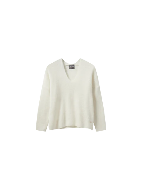 Thora V-Neck Knit - Ecru