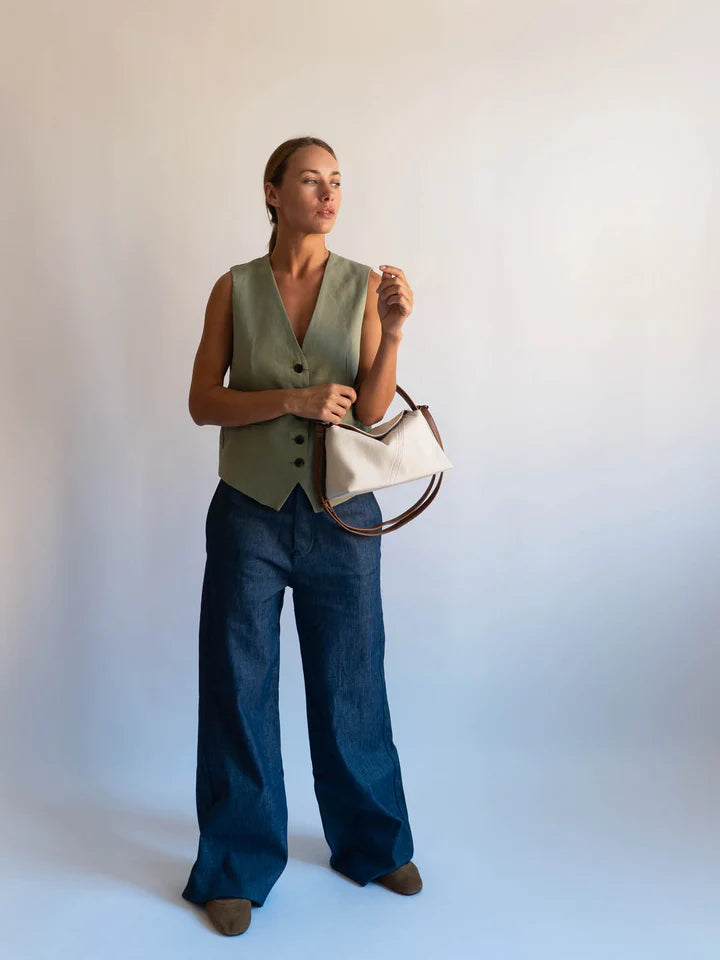 Note Denim - Pale Flax