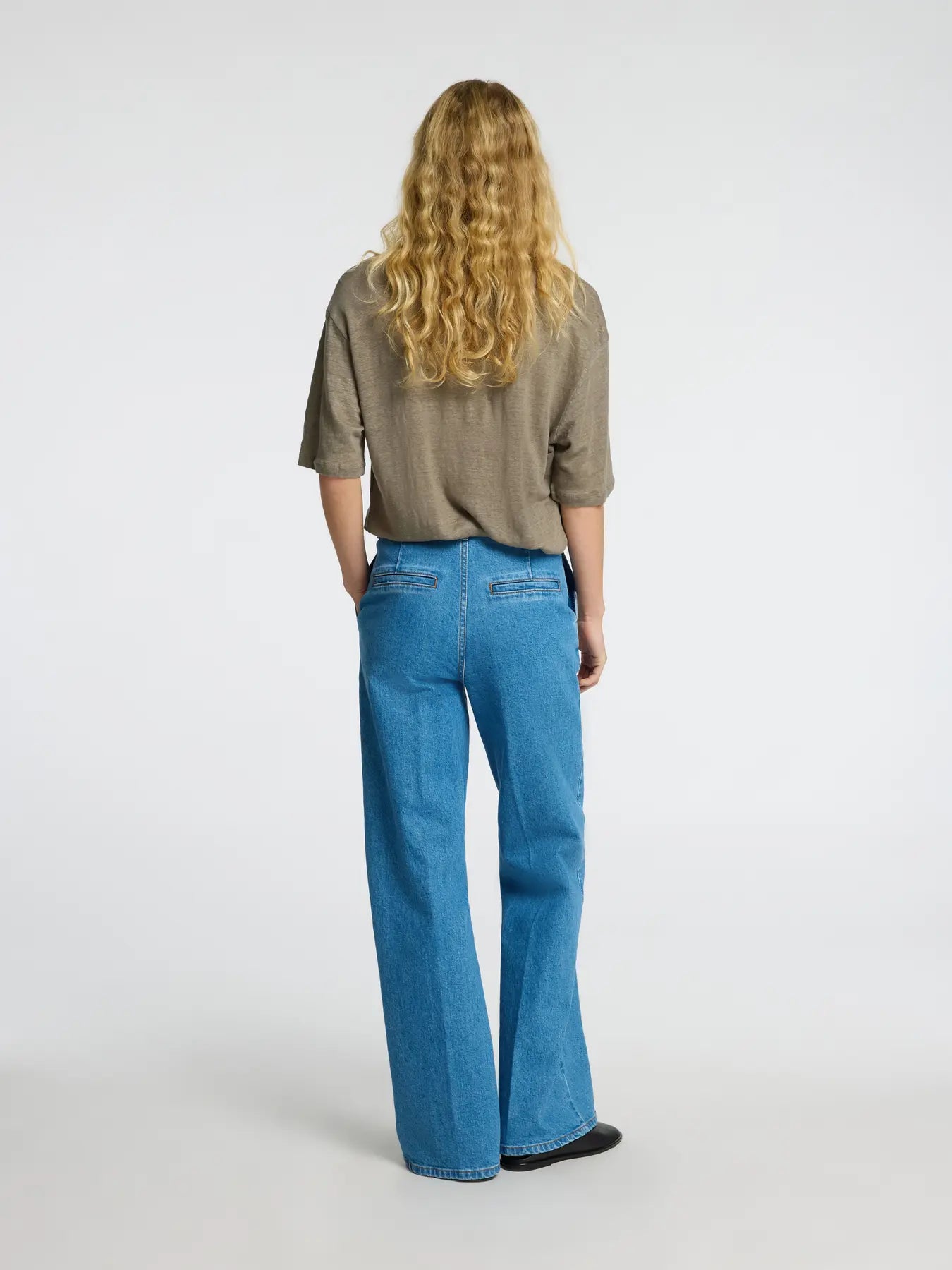 Vilja Linen T-shirt - Vetiver