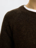 Lulu Ls Knit O-Neck - Delicioso Melange