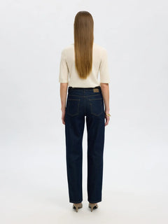 Thea 2/4 Knit Merino Collar Neck - Snow White