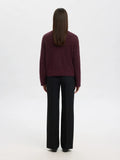 Sia Ras Ls Knit Zipper Kofta - Fig Melange