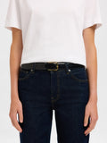 Iona Leather Belt - Black