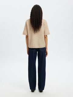 Lulu 2/4 Knit O-Neck - Birch