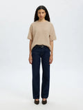 Lulu 2/4 Knit O-Neck - Birch