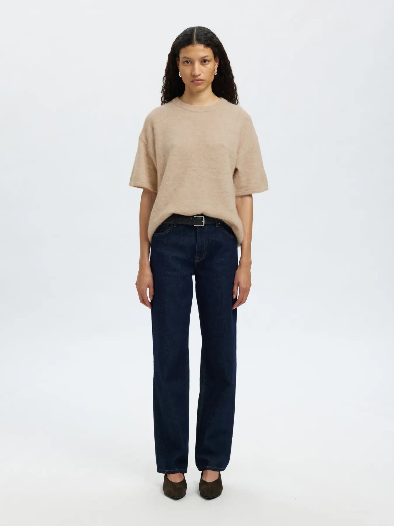 Lulu 2/4 Knit O-Neck - Birch