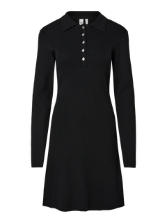 Yasnama Ls Knit Dress - Black