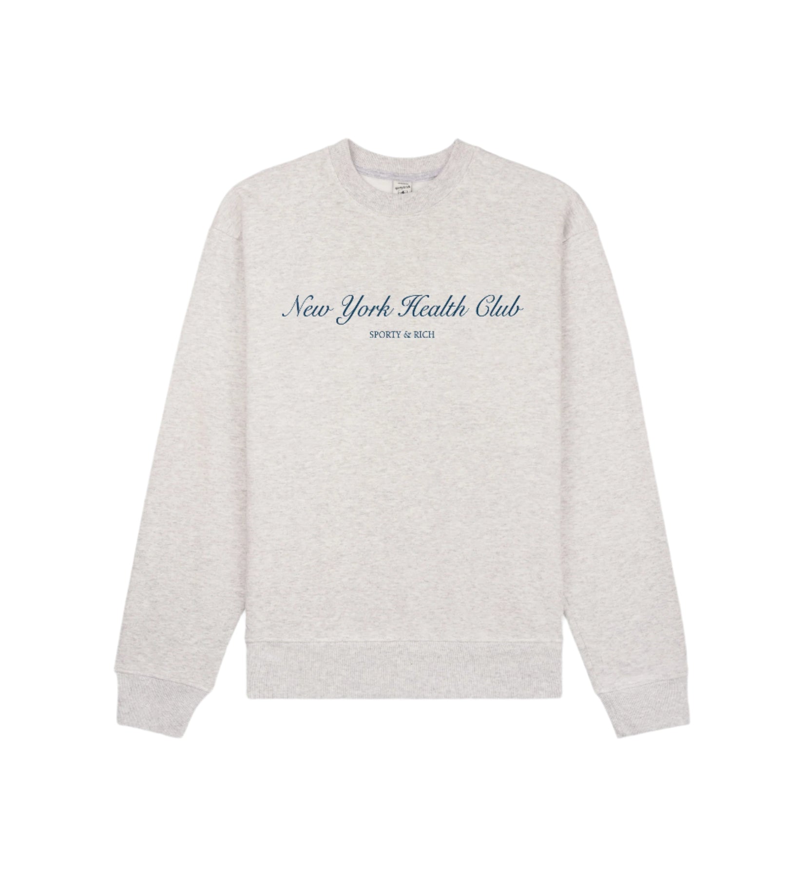 Ny Health Club Crewneck - Heather Gray
