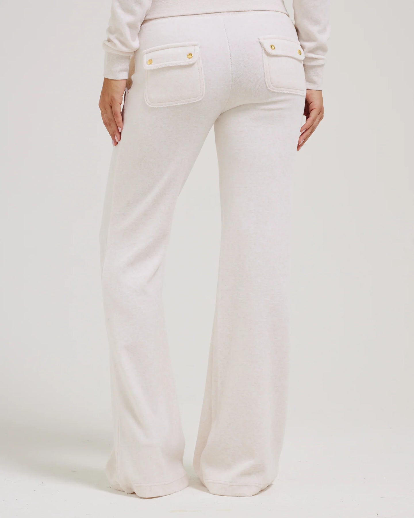 Layla Pocket Low Rise Gold Hw - Oatmeal Marl