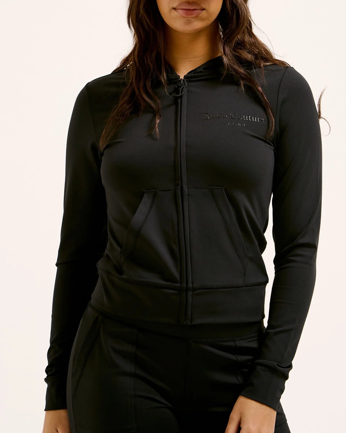 Ennis Fitted Long Sleeve Hoodie - Black