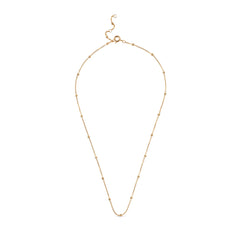 Beaded Chain Necklace - Gold
