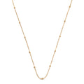 Beaded Chain Necklace - Guld